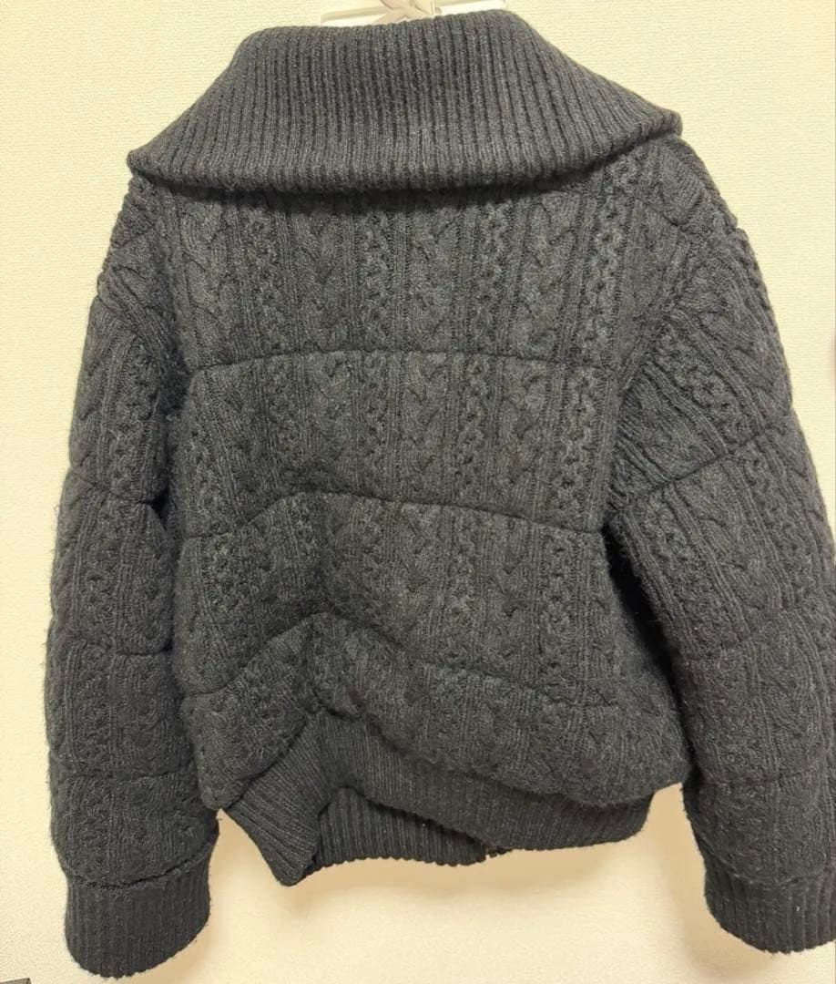 ジャケット・アウター andmary Mary quilting knit jacket black