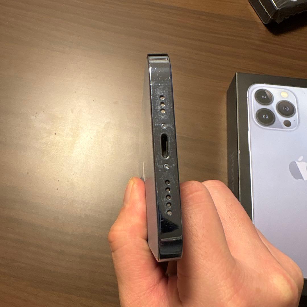 iPhone 13 Pro シエラブルー 128GB 画面右上割れあり