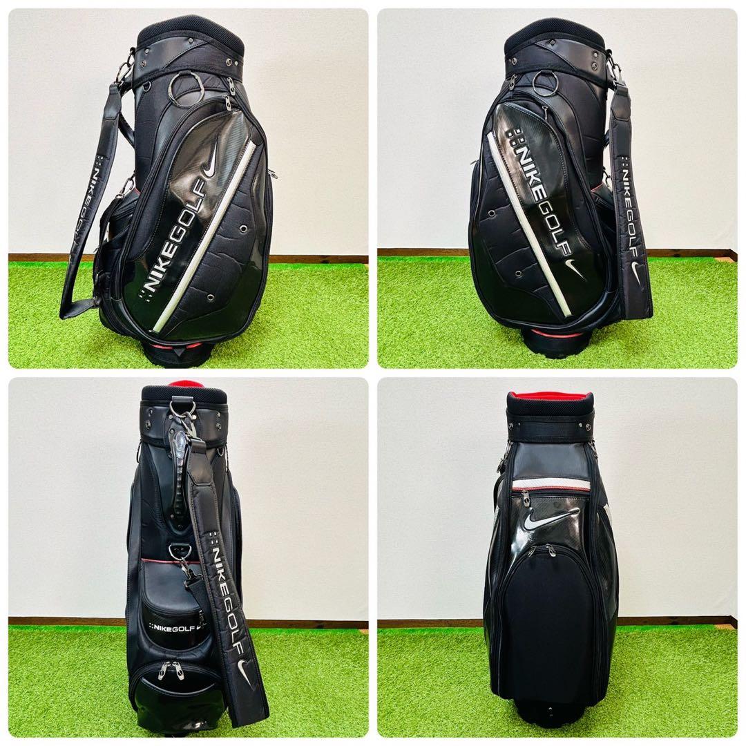 ナイキ ゴルフ キャディバッグ カート型 ブラック シルバー