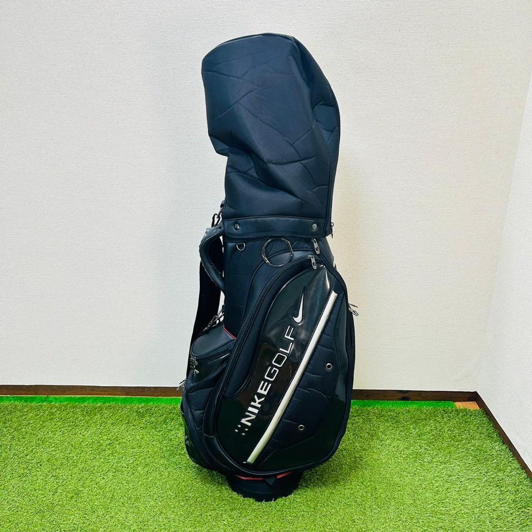 ナイキ ゴルフ キャディバッグ カート型 ブラック シルバー