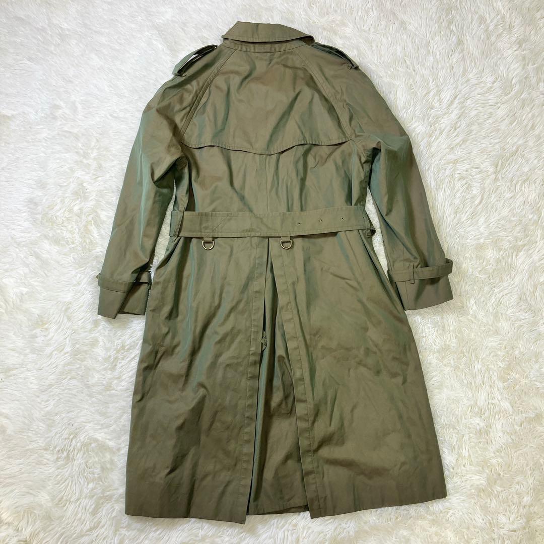 【美品】Burberrys トレンチコート 裏地 ノバチェック 玉虫色 L