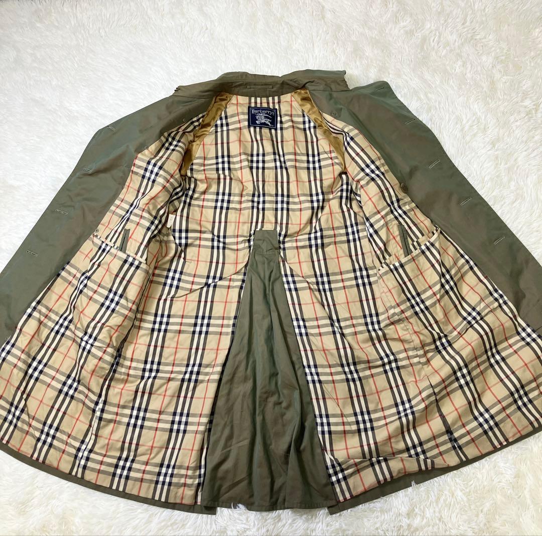 【美品】Burberrys トレンチコート 裏地 ノバチェック 玉虫色 L