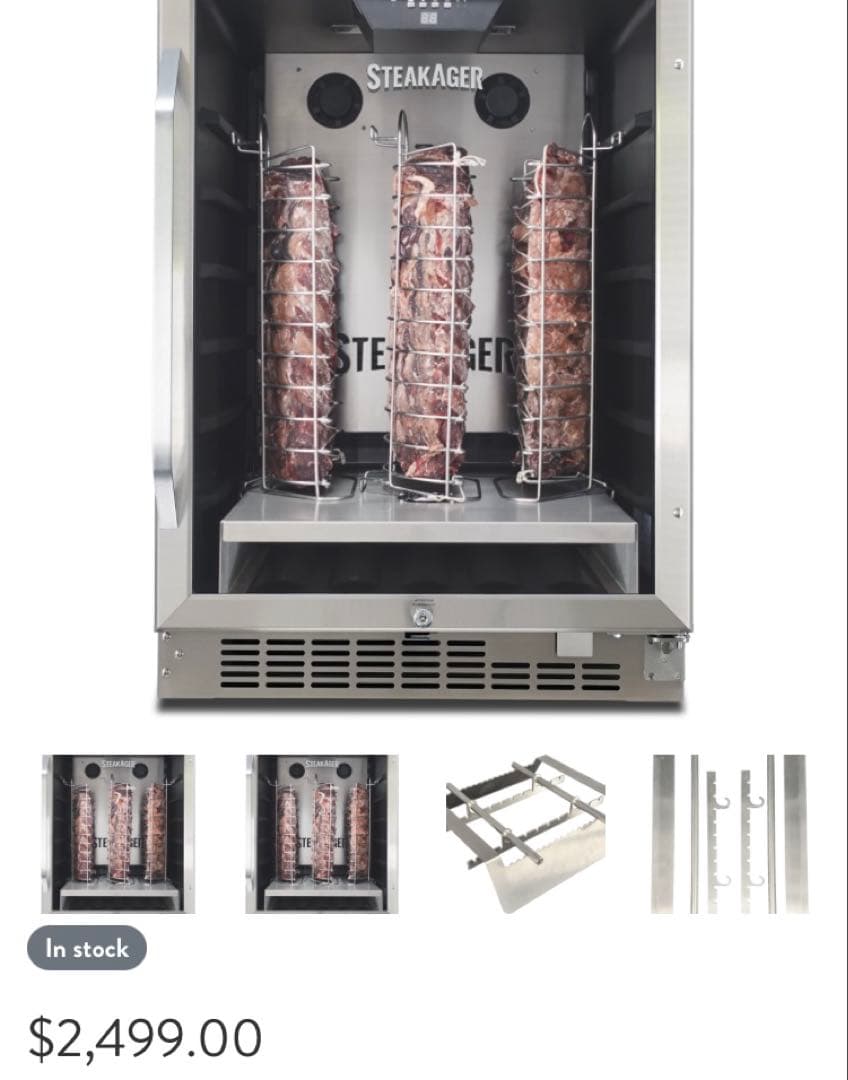 (1) STEAKAGER ステーキ　肉熟成器 業務用 ブラック　PRO60