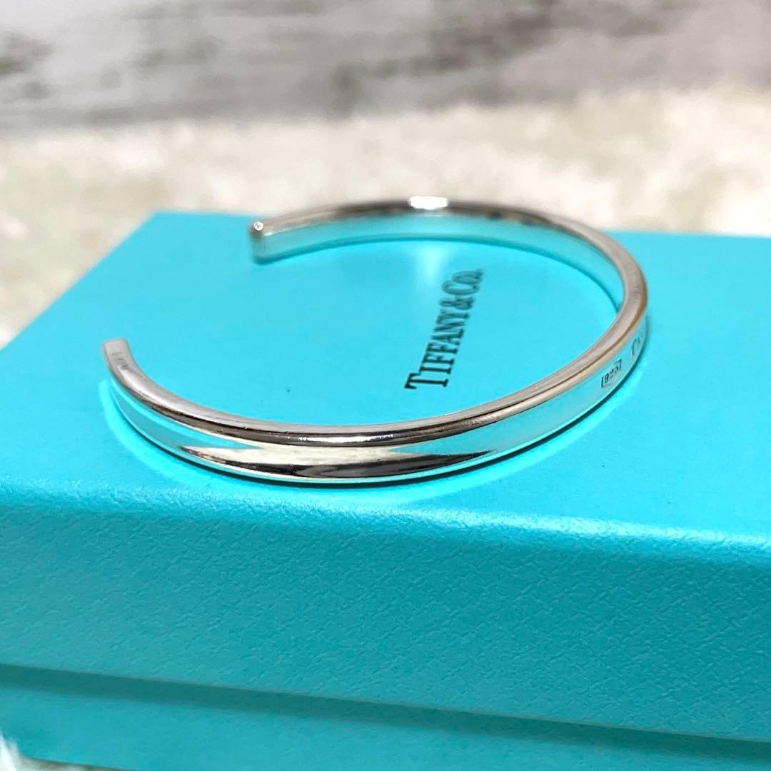 【極美品】ティファニー　ナロー1837 カフバングル　925 巾着袋付属