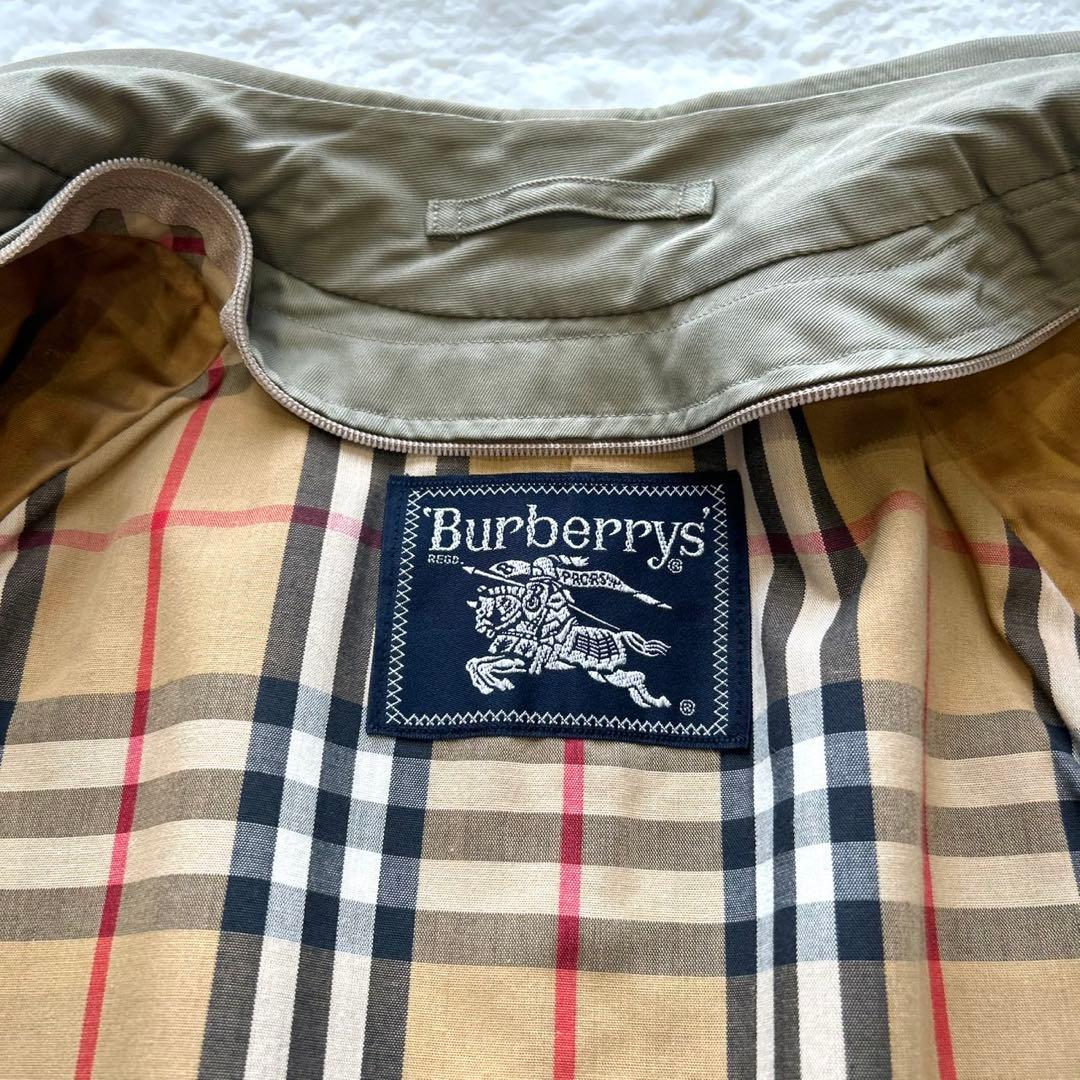 【美品】バーバリー 80’s ノバチェック　トレンチ　カーキ　ロング丈　ライナー