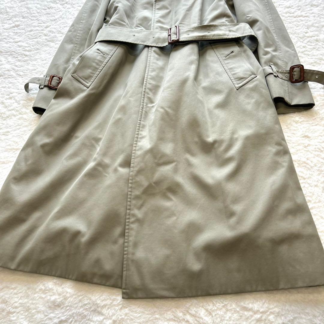 【美品】バーバリー 80’s ノバチェック　トレンチ　カーキ　ロング丈　ライナー