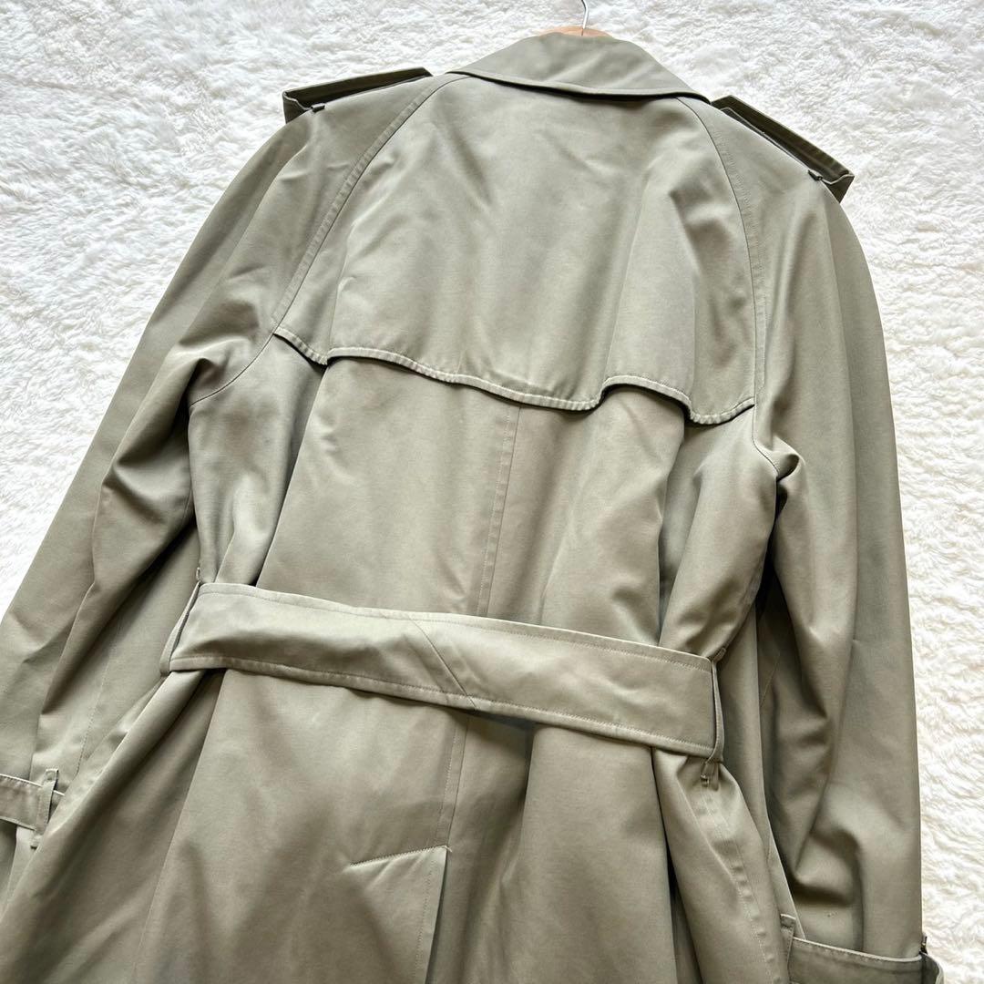 【美品】バーバリー 80’s ノバチェック　トレンチ　カーキ　ロング丈　ライナー