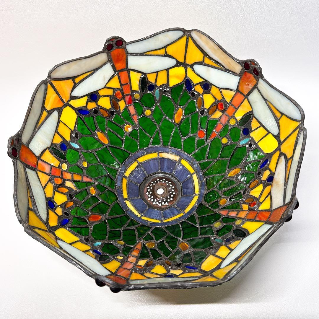 ステンドグラス ランプ ティファニースタイル 蜻蛉 昭和レトロ ヴィンテージ