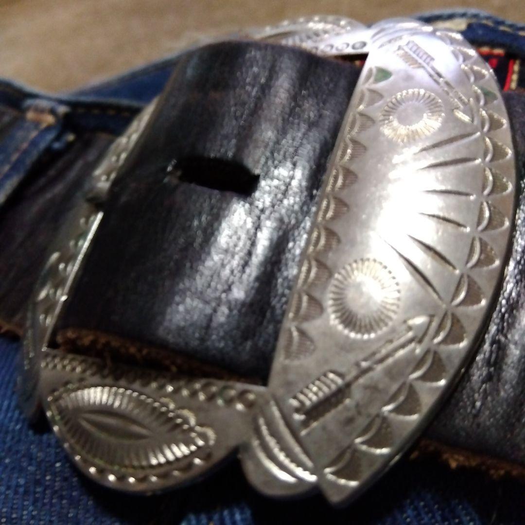 36inch 20周年記念モデル ヴィンテージ バックル レザーベルト