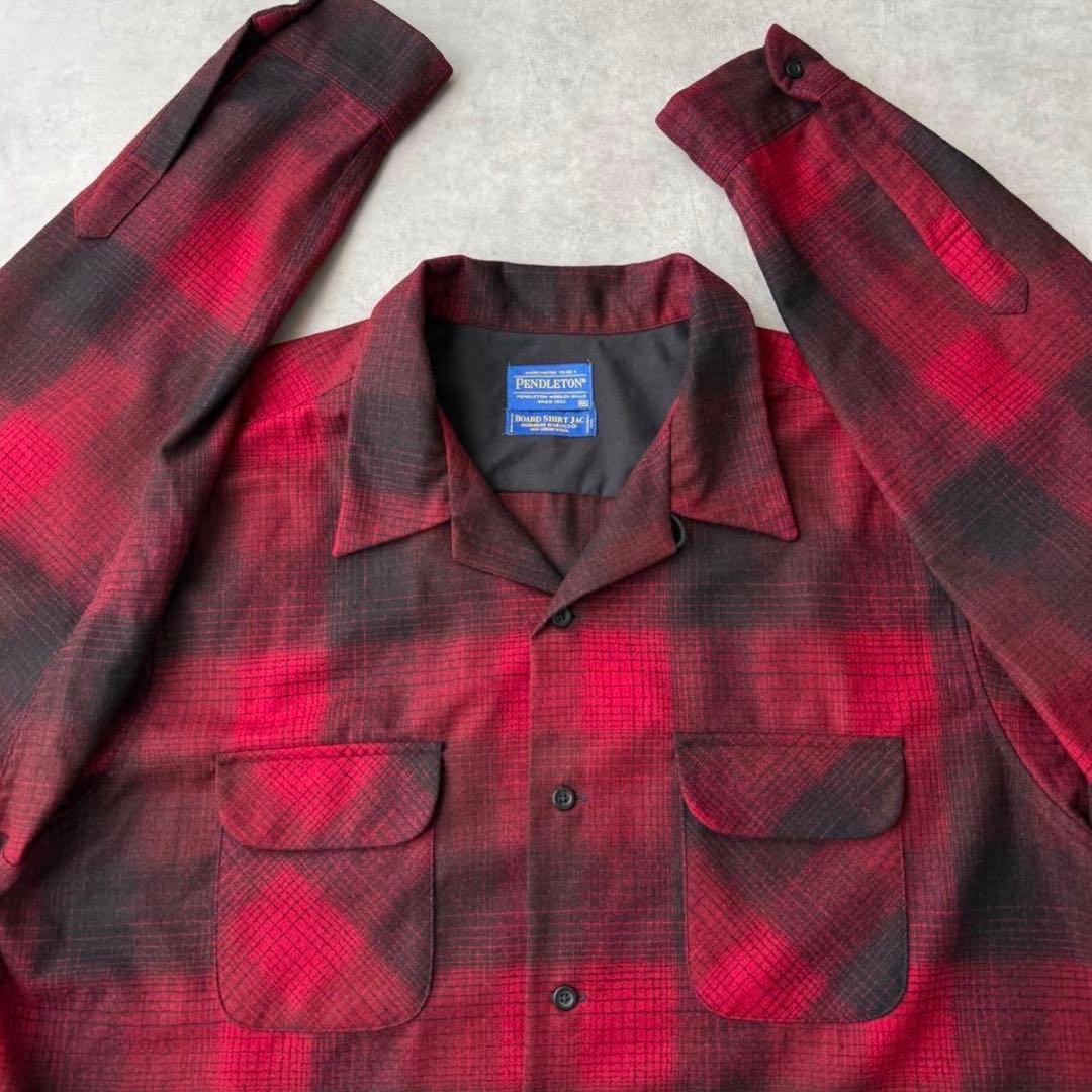 n*9様 PENDLETON ペンドルトン ボードシャツ オンブレ XXL レッ