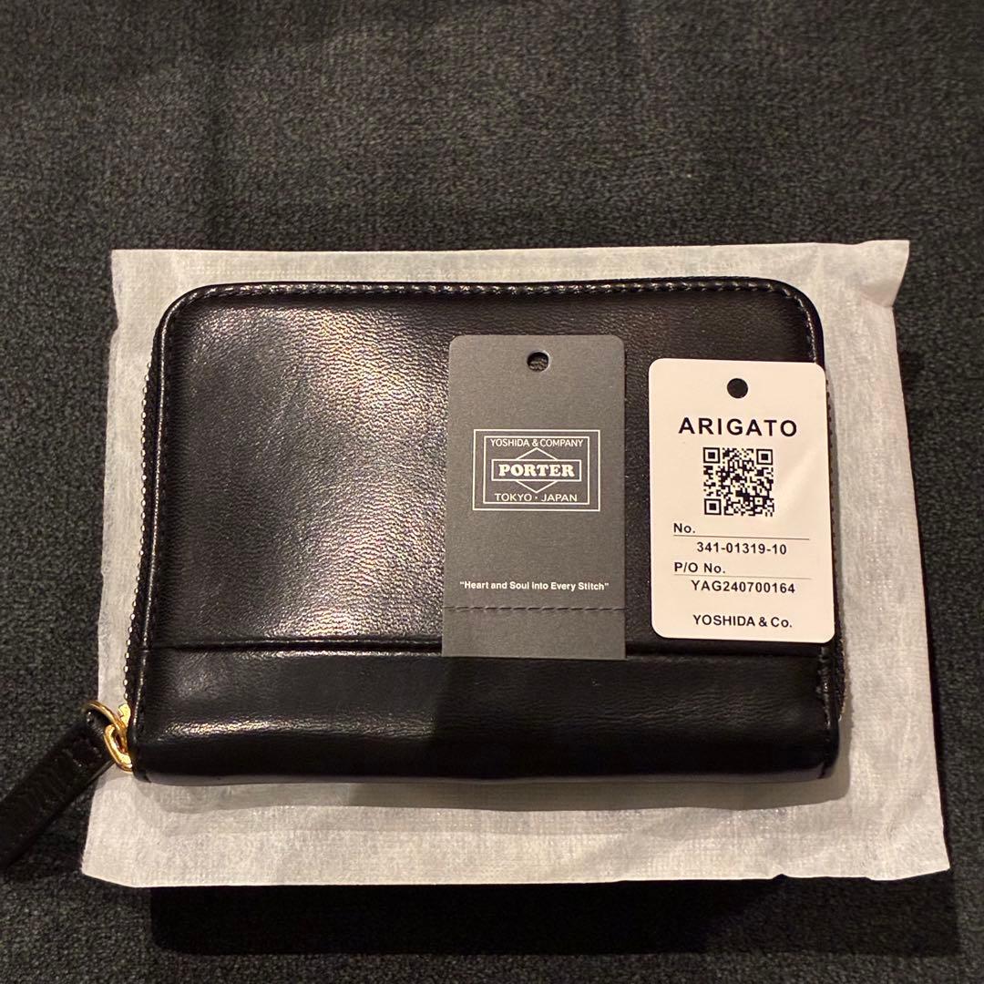 新品 PORTER WISE ポーター 二つ折り財布 ブラック 馬革 吉田カバン