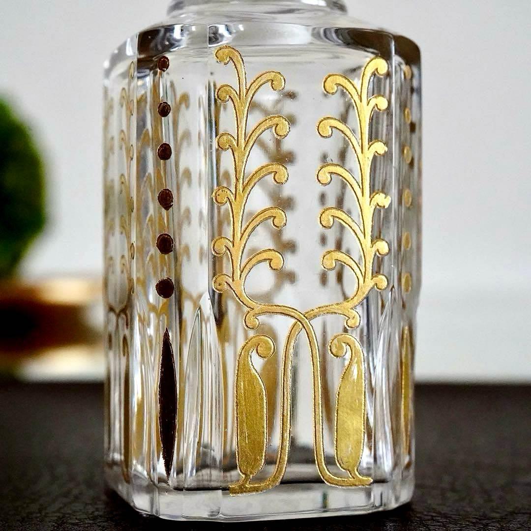 24金彩 香水瓶★オールドバカラ BACCARAT Piver★極希少レア★美品
