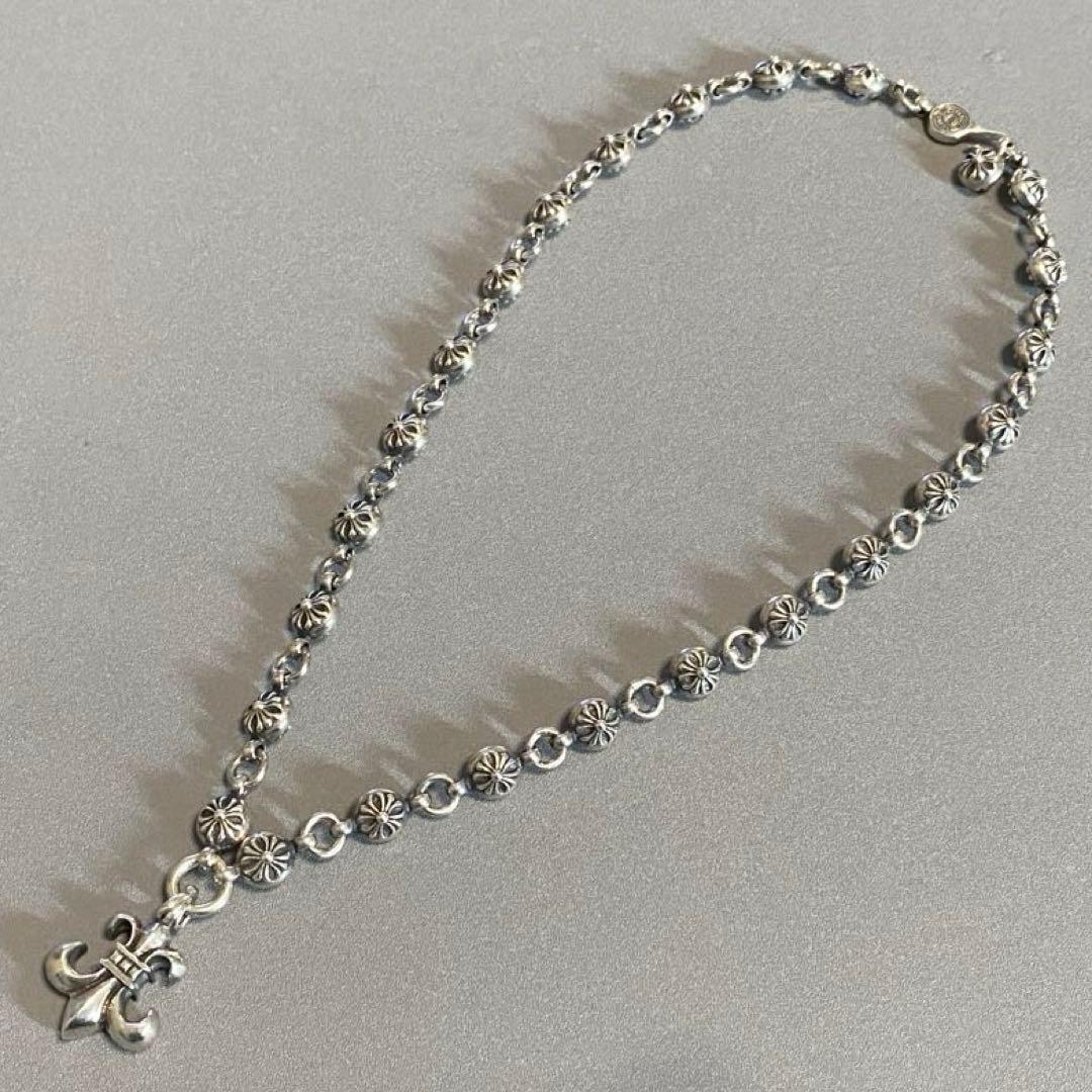 E*T様 CHROME HEARTS BSフレア クロスボール チェーン ネック
