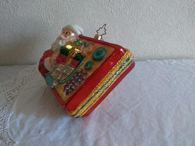 クリストファー・ラコ　ガラスオーナメント　テレビジョンからサンタクロース