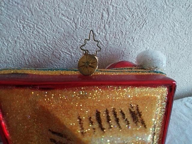 クリストファー・ラコ　ガラスオーナメント　テレビジョンからサンタクロース