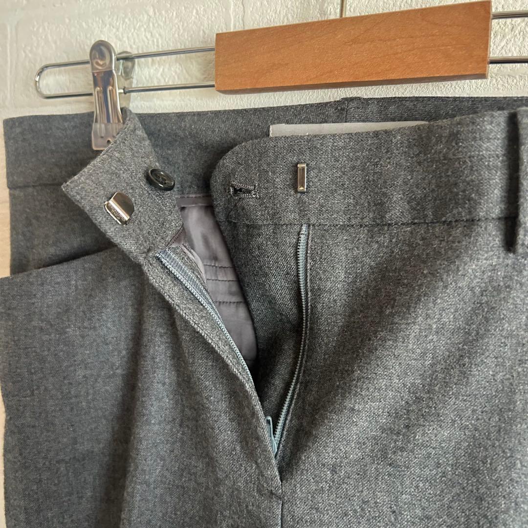 theoryluxe　パンツスーツ　セットアップ　ノーカラー　グレー　40