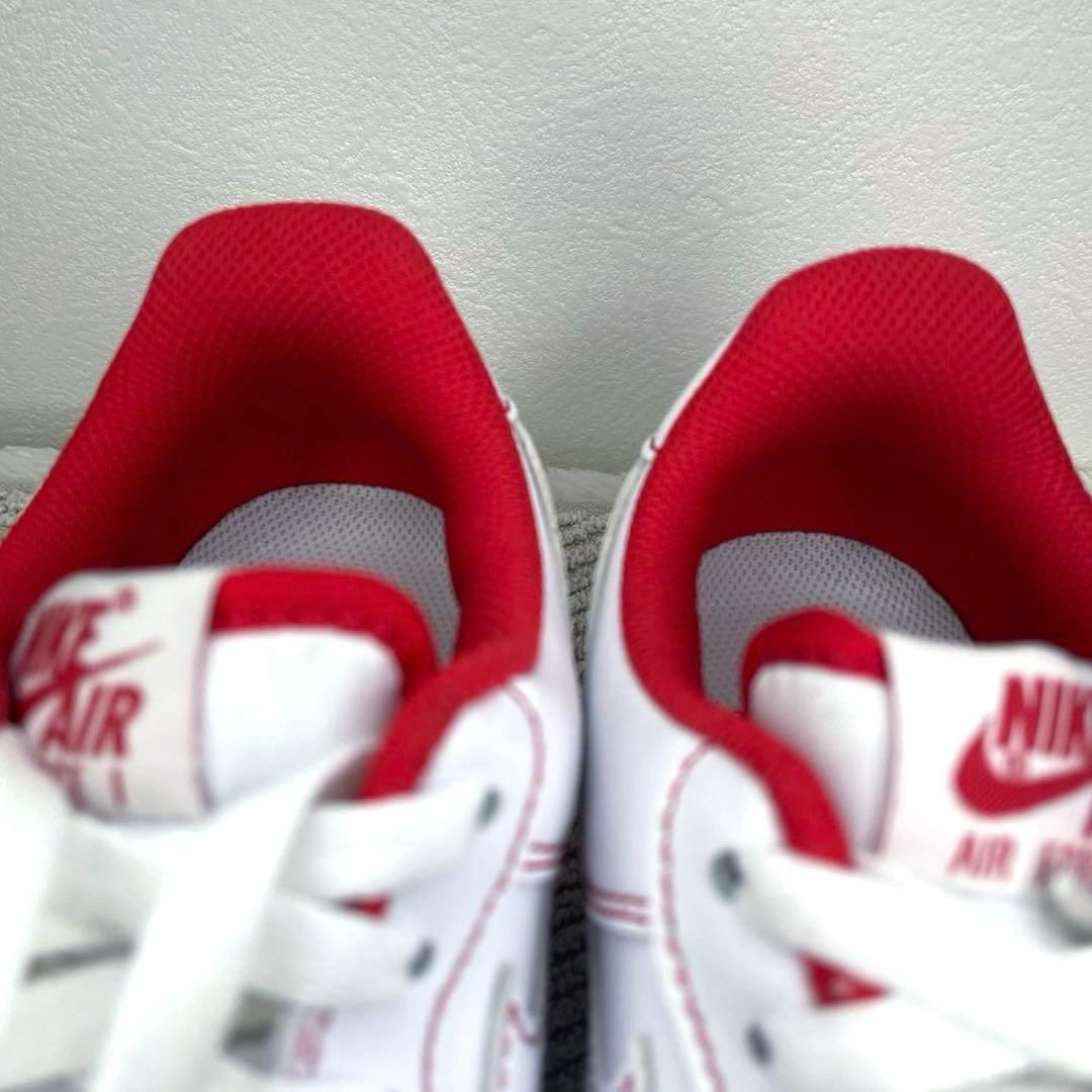 【美品】NIKE エアフォース1 ’07 STITCH Radiant Red
