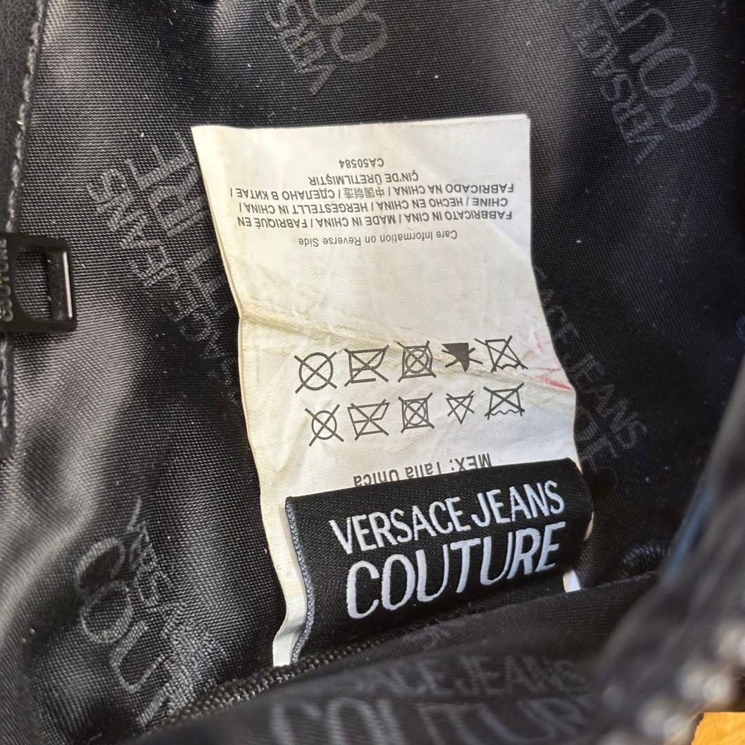 【未使用品】希少 VERSACE ナイロン ボディバッグ ブラック/ゴールド