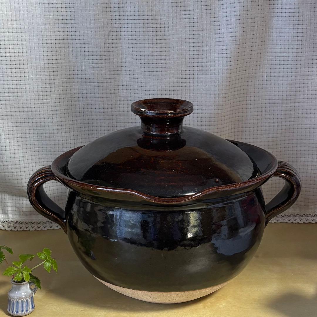 土楽窯　ポトフ鍋　７寸あたり