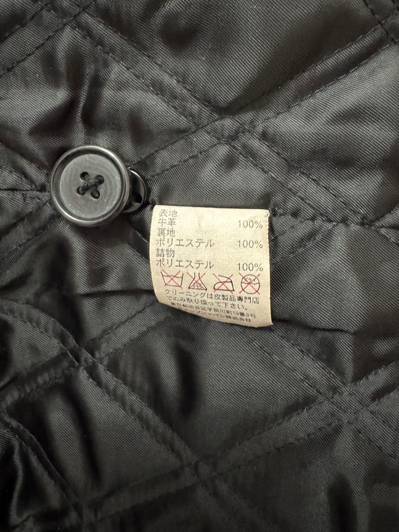 美品 OLD GAP紺タグ レザージャケット 牛革 ブラック XL 90's