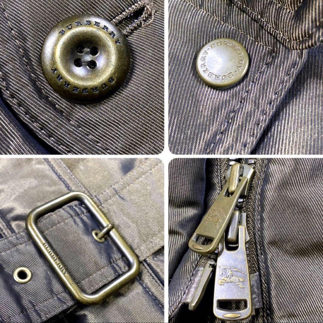 美品 BURBERRY LONDON ダウンコート シャドーチェック Aライン