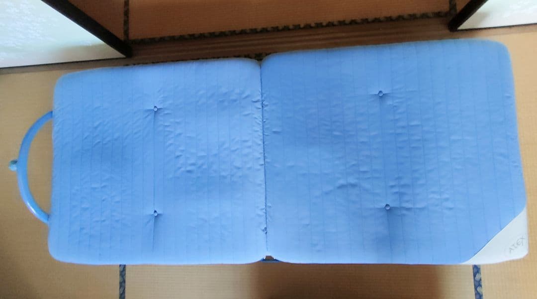 折りたたみベッド シングル atex 折り畳み アテックス ベッド 水色