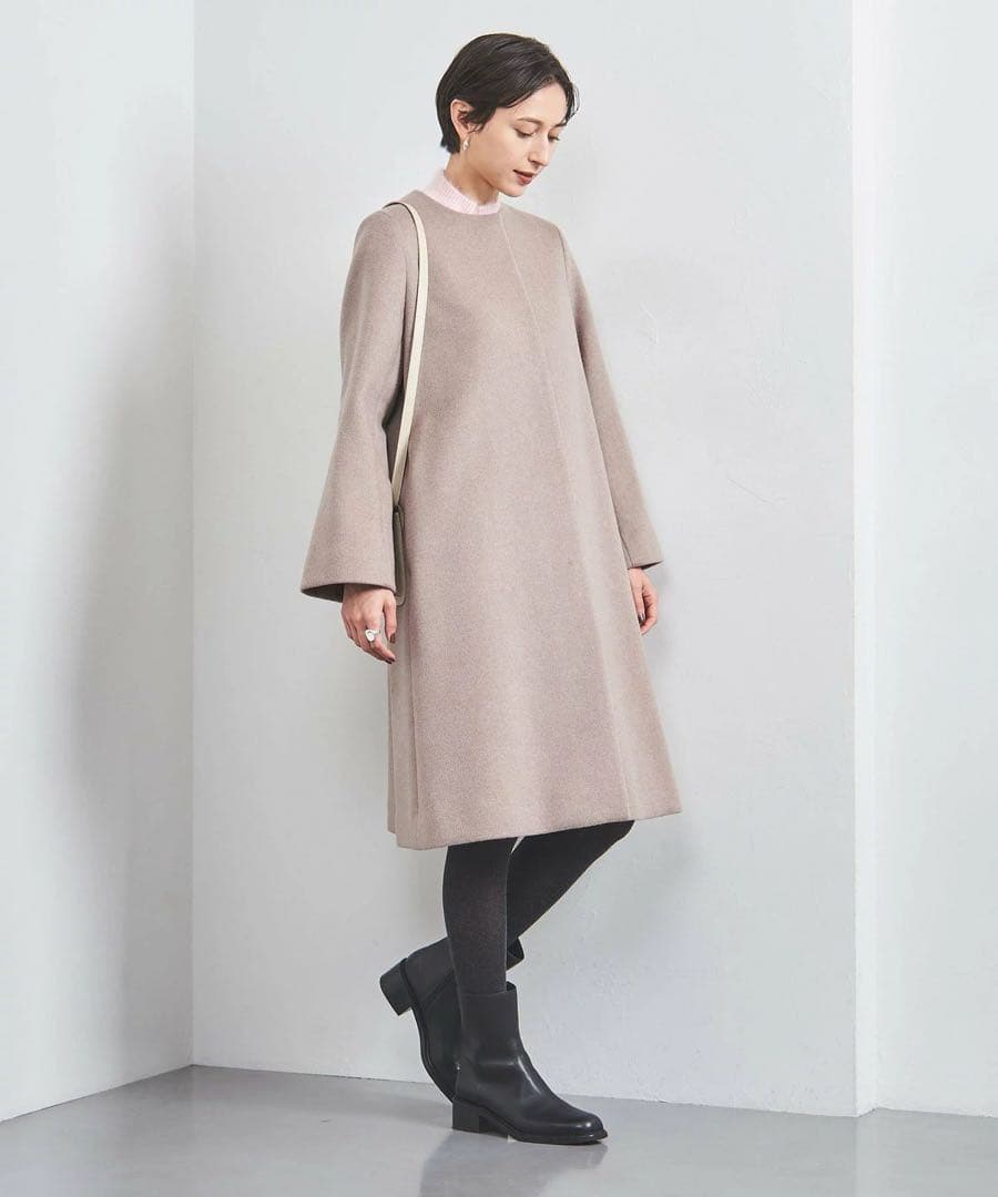 新品未使用　ユナイテッドアローズ Aライン ミドル コート ウール　34