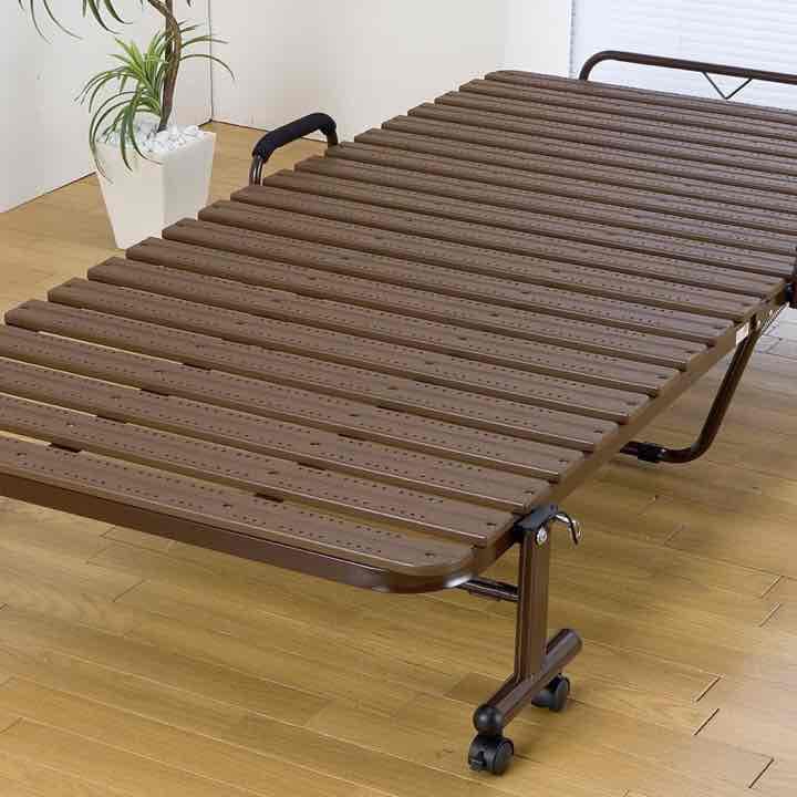 折りたたみ抗菌樹脂すのこベッド