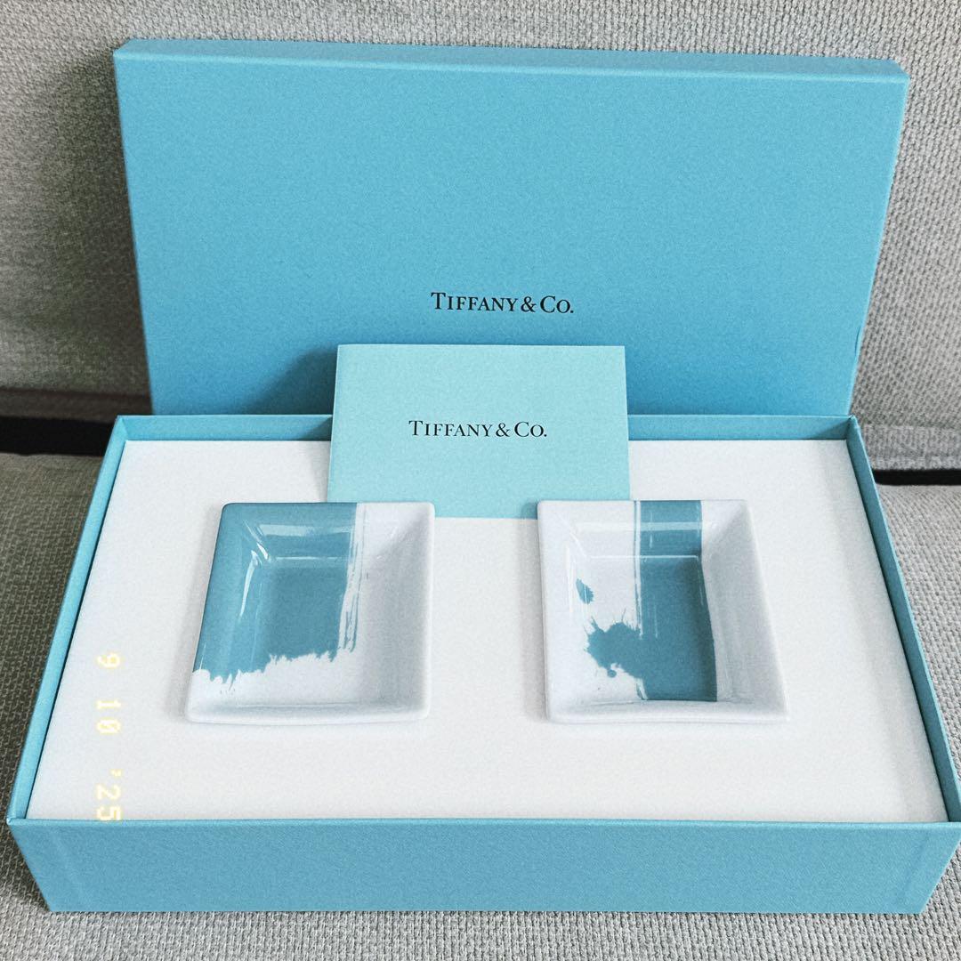 新品　非売品　ティファニー（TIFFANY&Co.）小皿ミニトレイ 2個セット