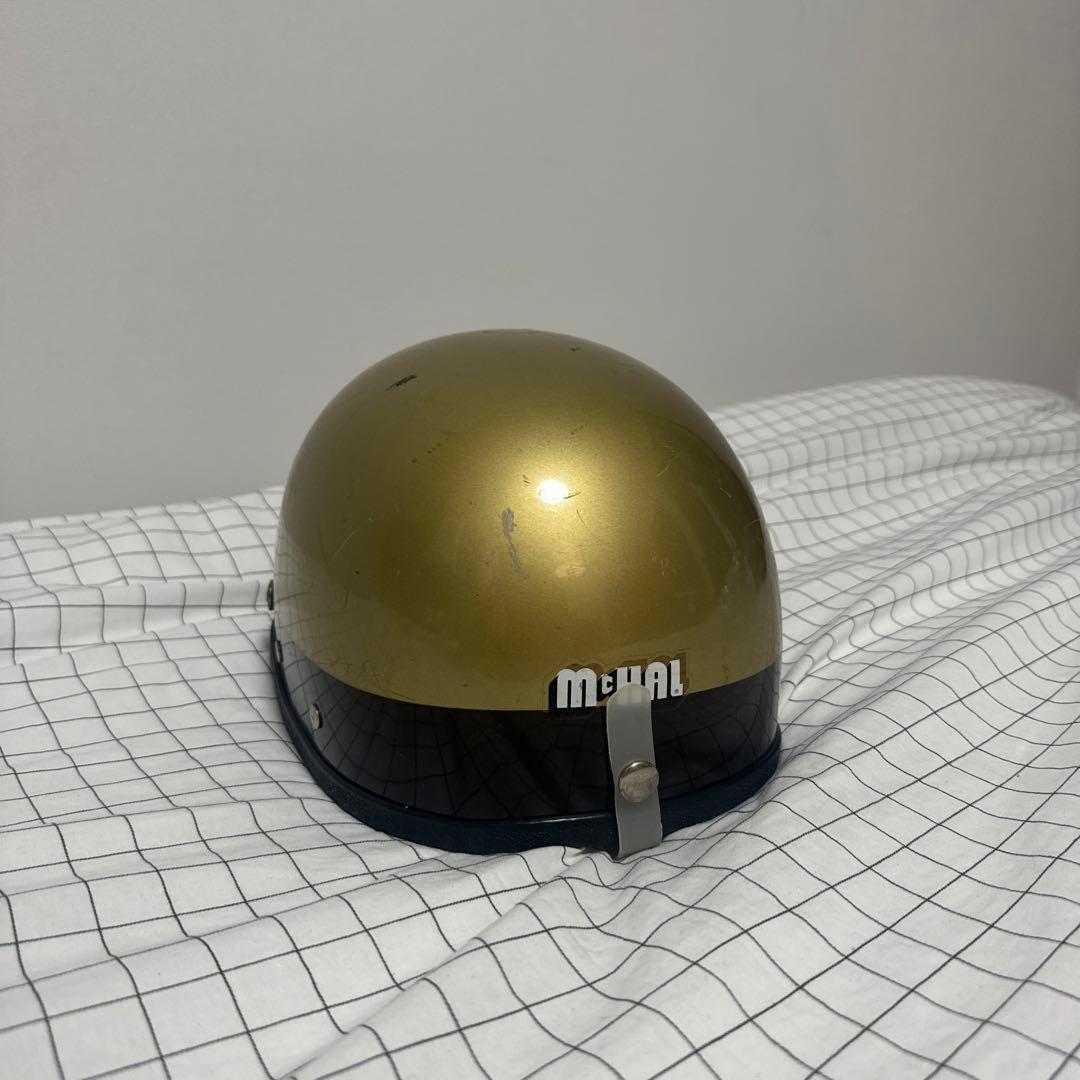 【はーちゃん】ビンテージヘルメット　マックホール ポリスヘルメット