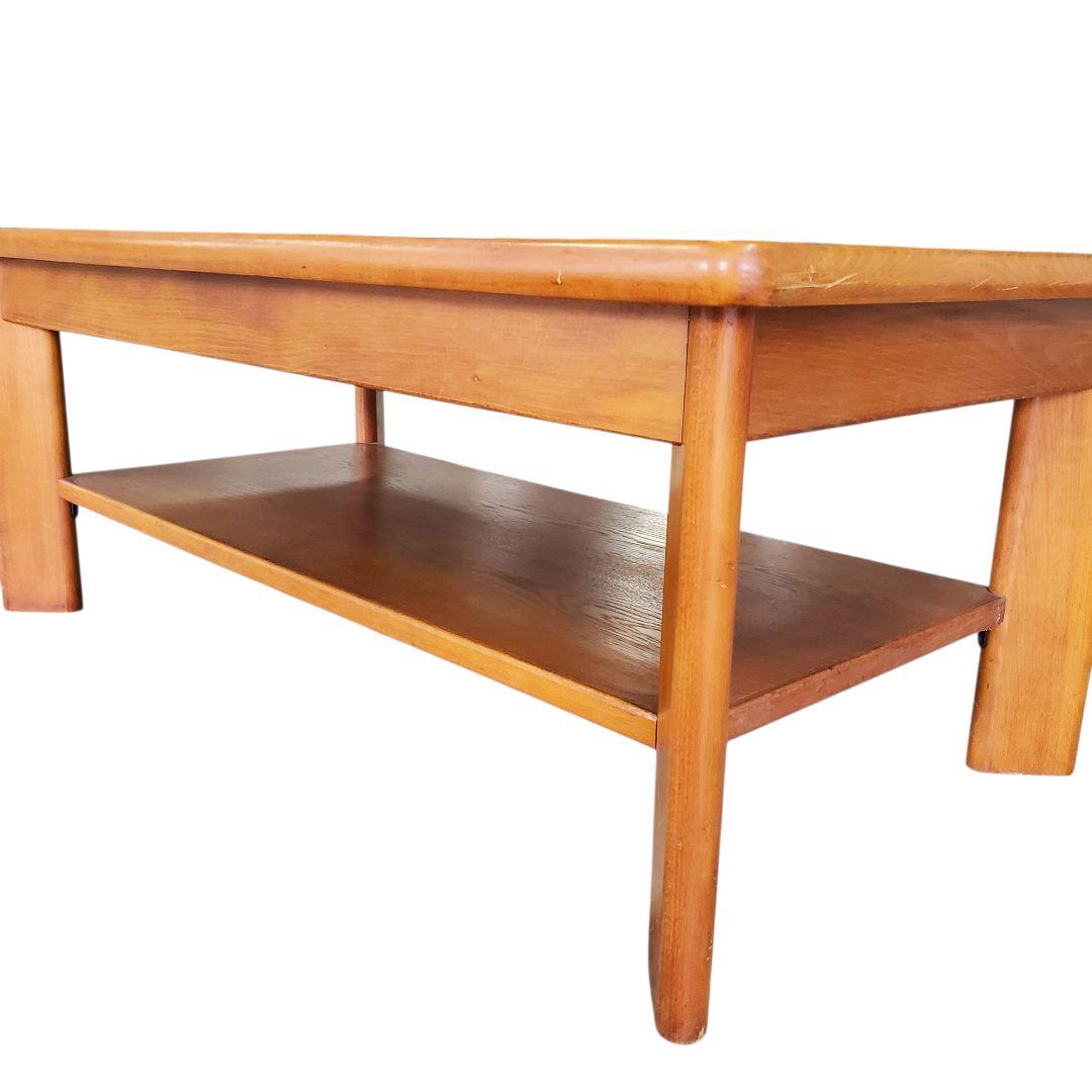 カリモク KARIMOKU ローテーブル 棚付きタイプ