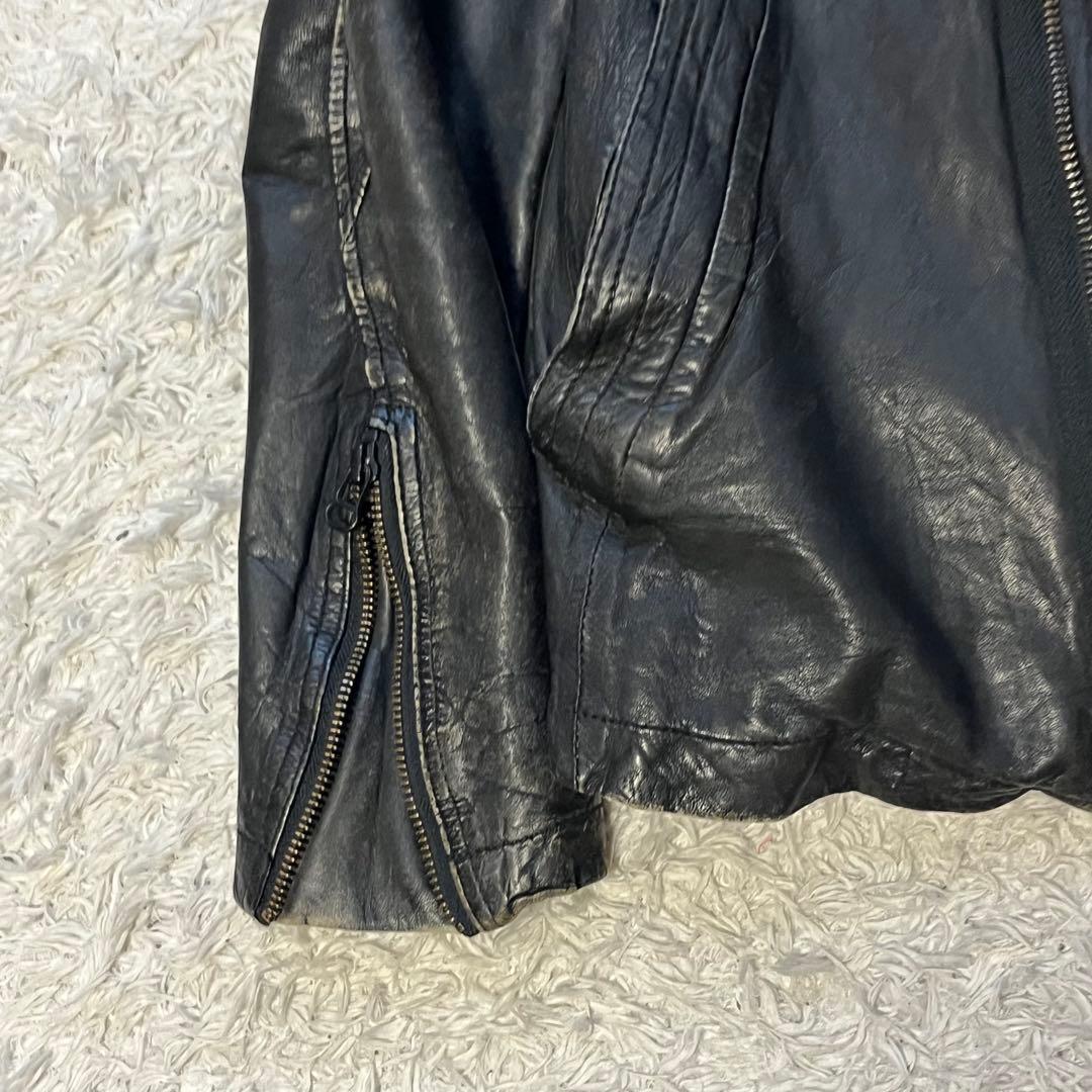 Y2K grunge お兄系 平成初期 変形 leather jacket M