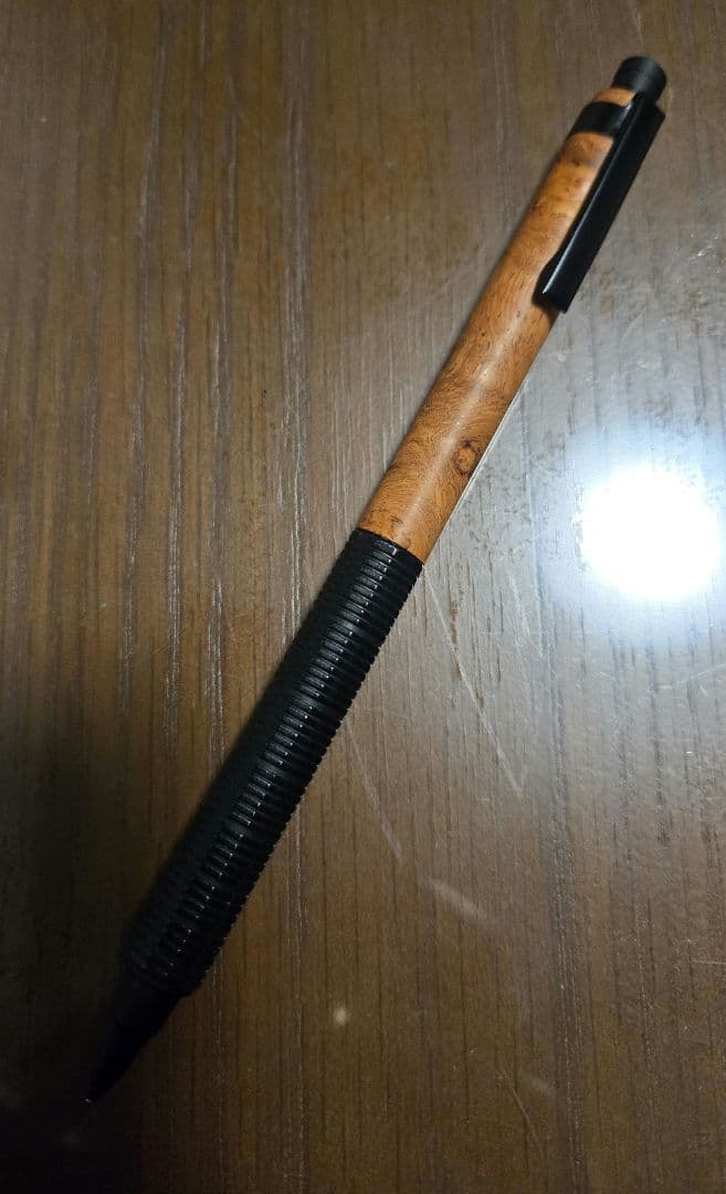 オレンズネロ　木軸　花梨瘤杢　シャープペンシル　0.3