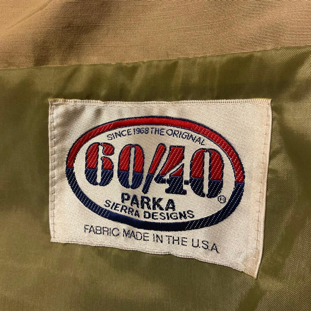 廃番セージUSA製60/40ショートパーカーSシェラデザイン米国製ロクヨンクロス