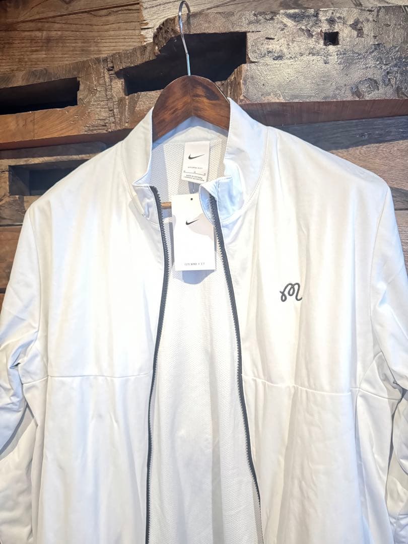 ナイキゴルフ × マルボンゴルフ ジャケット ストームフィット 白 サイズM