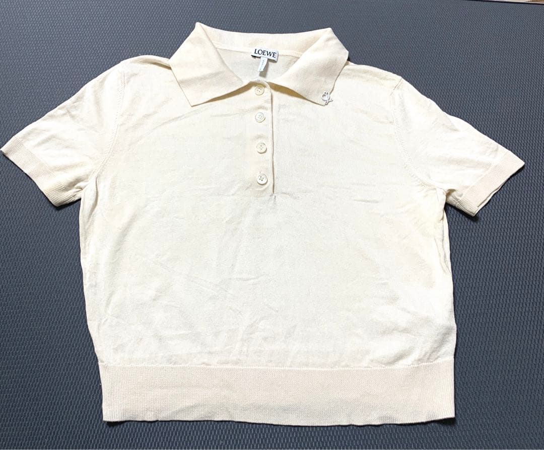 LOEWE ロエベ ニット　シルク　ポロシャツ