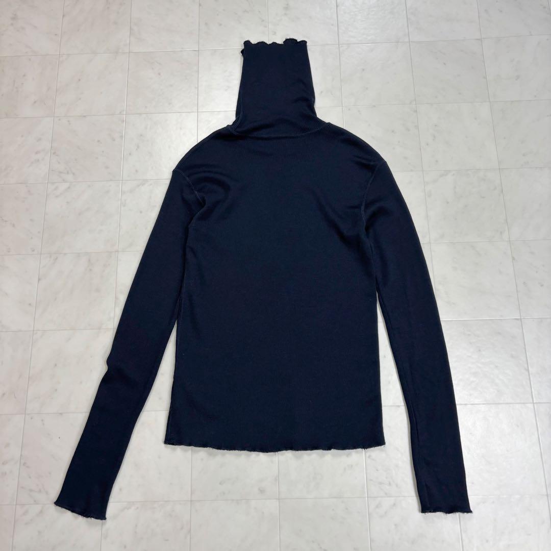 AUA です★美品★23AW rib タートルニット ウール