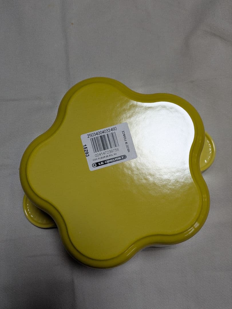 ル・クルーゼ◎ココットフルール◎新品◎未使用◎限定カラー廃盤品◎シトロン