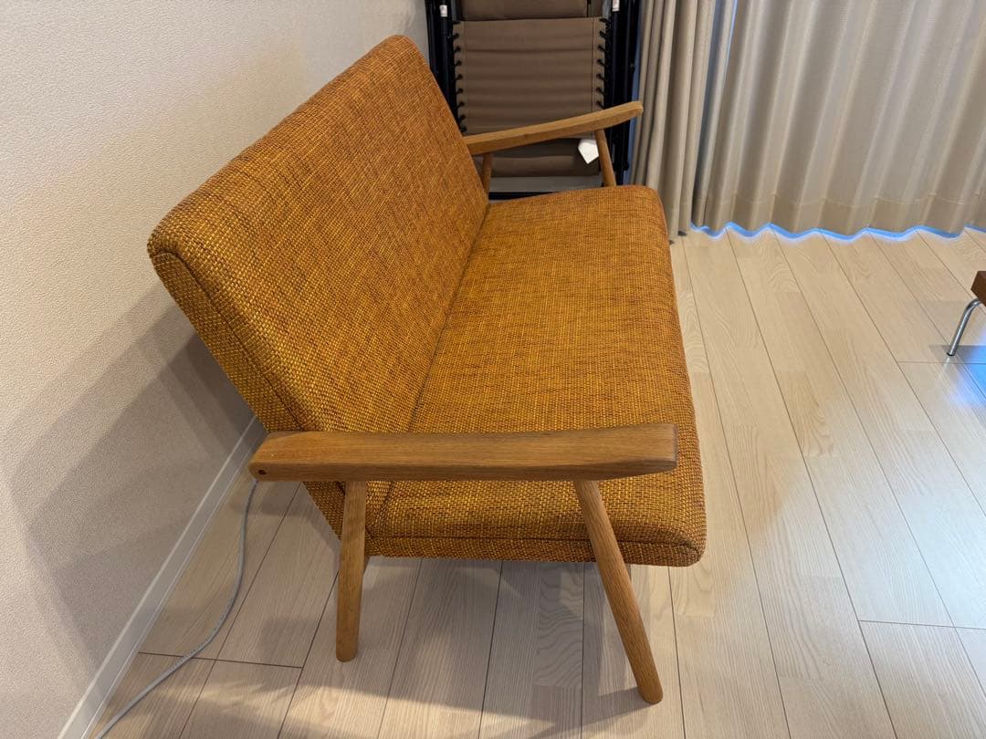 NOCE 2人掛けソファ オレンジ