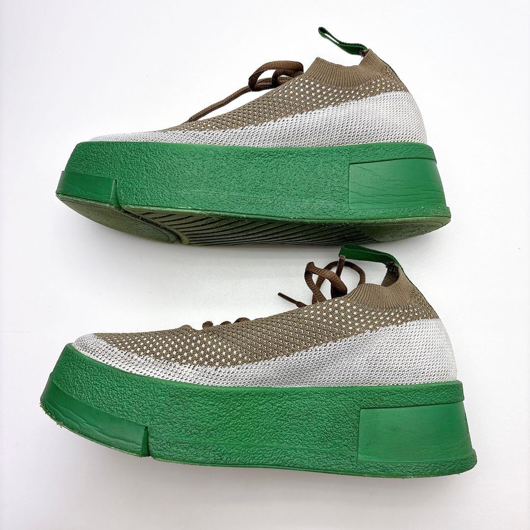 入手困難★　ミキオサカベ　厚底スニーカー　flip　グリーンソール　２５ｃｍ