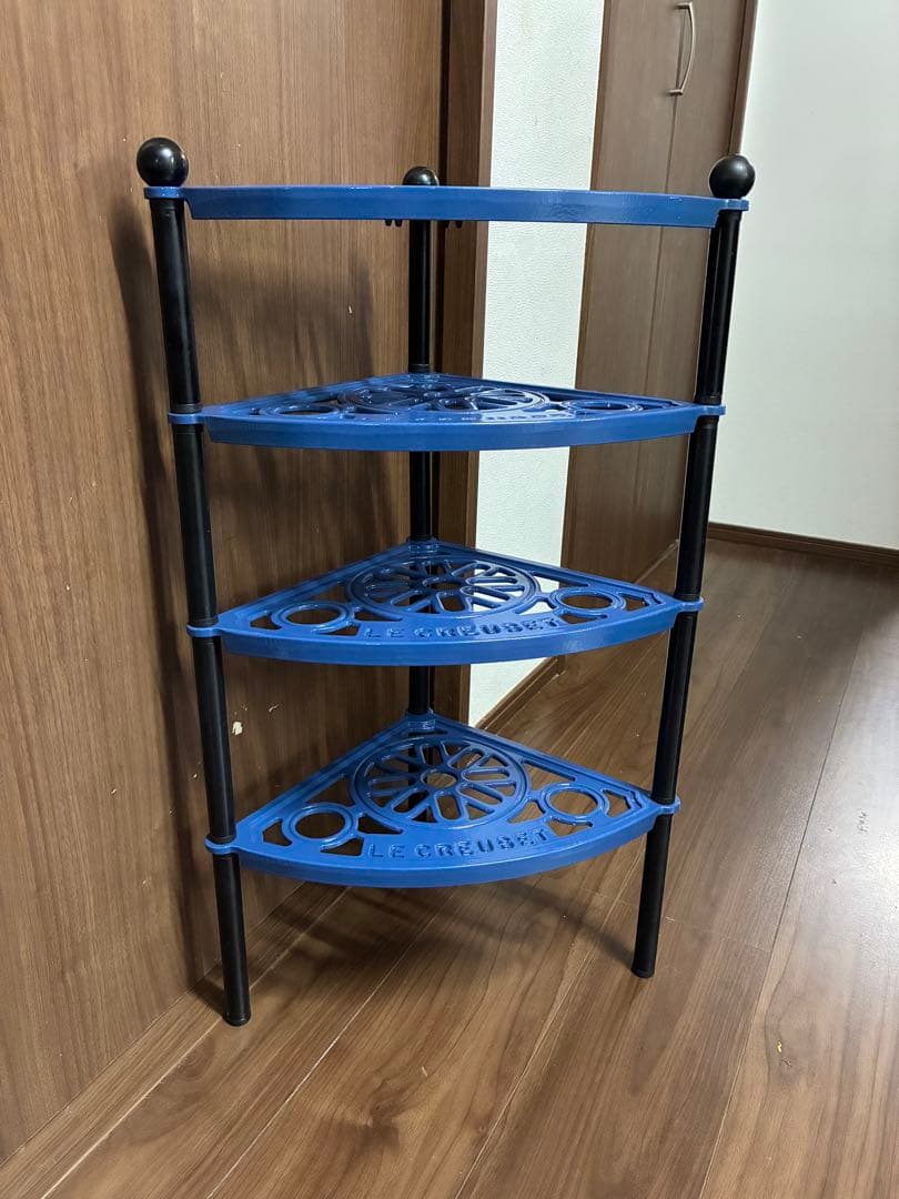 ル・クルーゼ　ポットスタンド　廃盤青色　４段