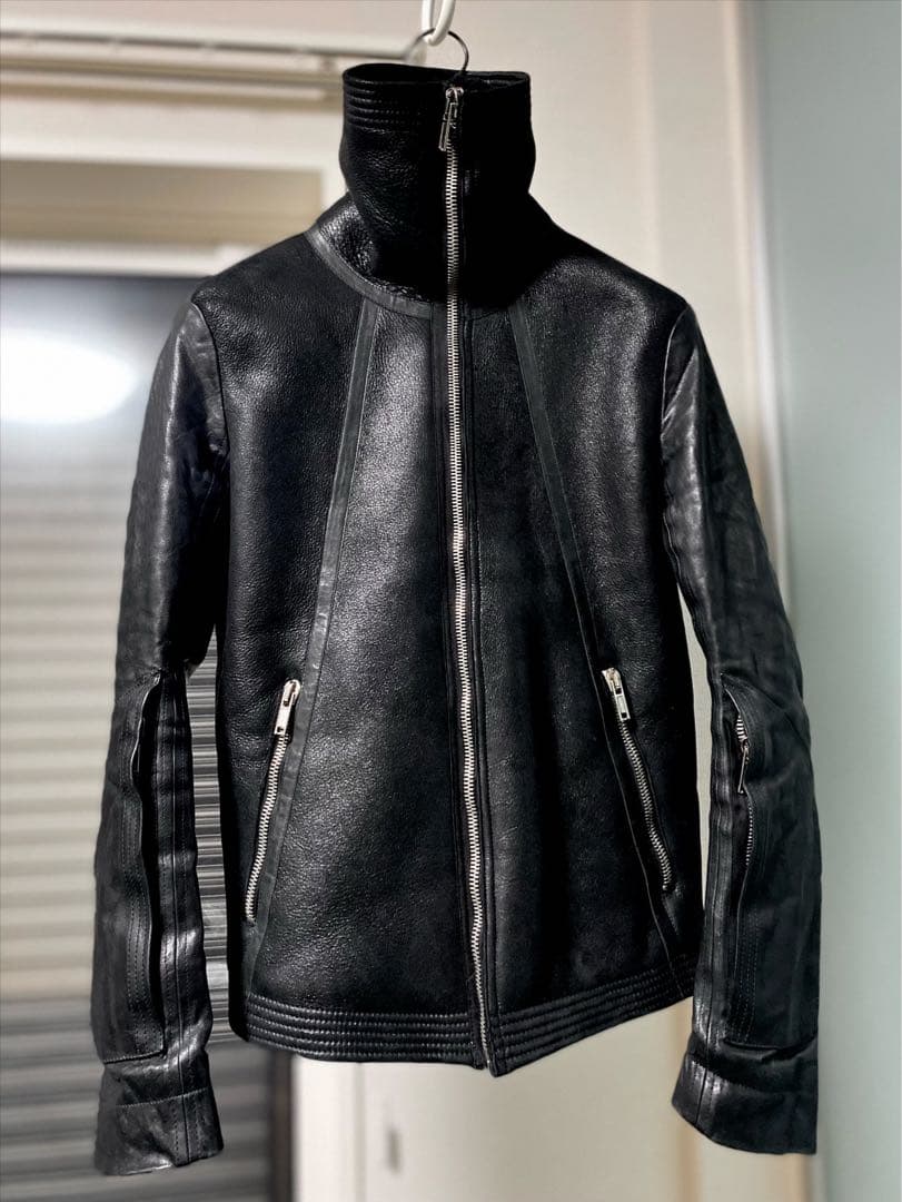 ジャケット・アウター Rick Owens mouton leather jacket drkshdw