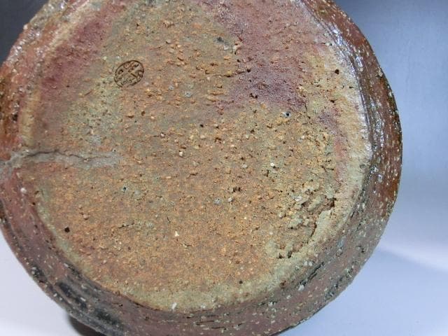 水指■信楽写 松坂萬古 芳隣作 耳付き お茶道具 時代物 骨董品 古美術■