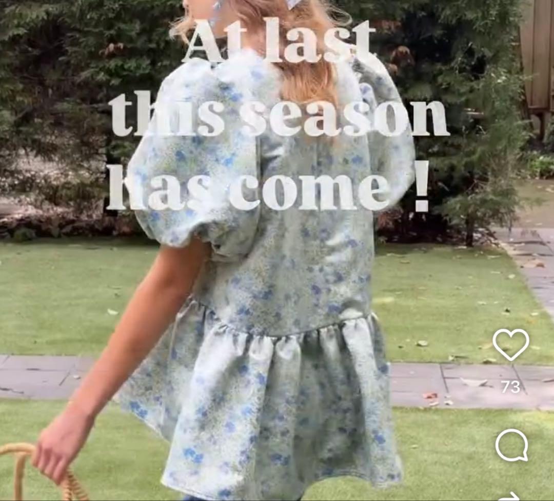 TSURU By MARIKO Eleonoa フラワー ブルー