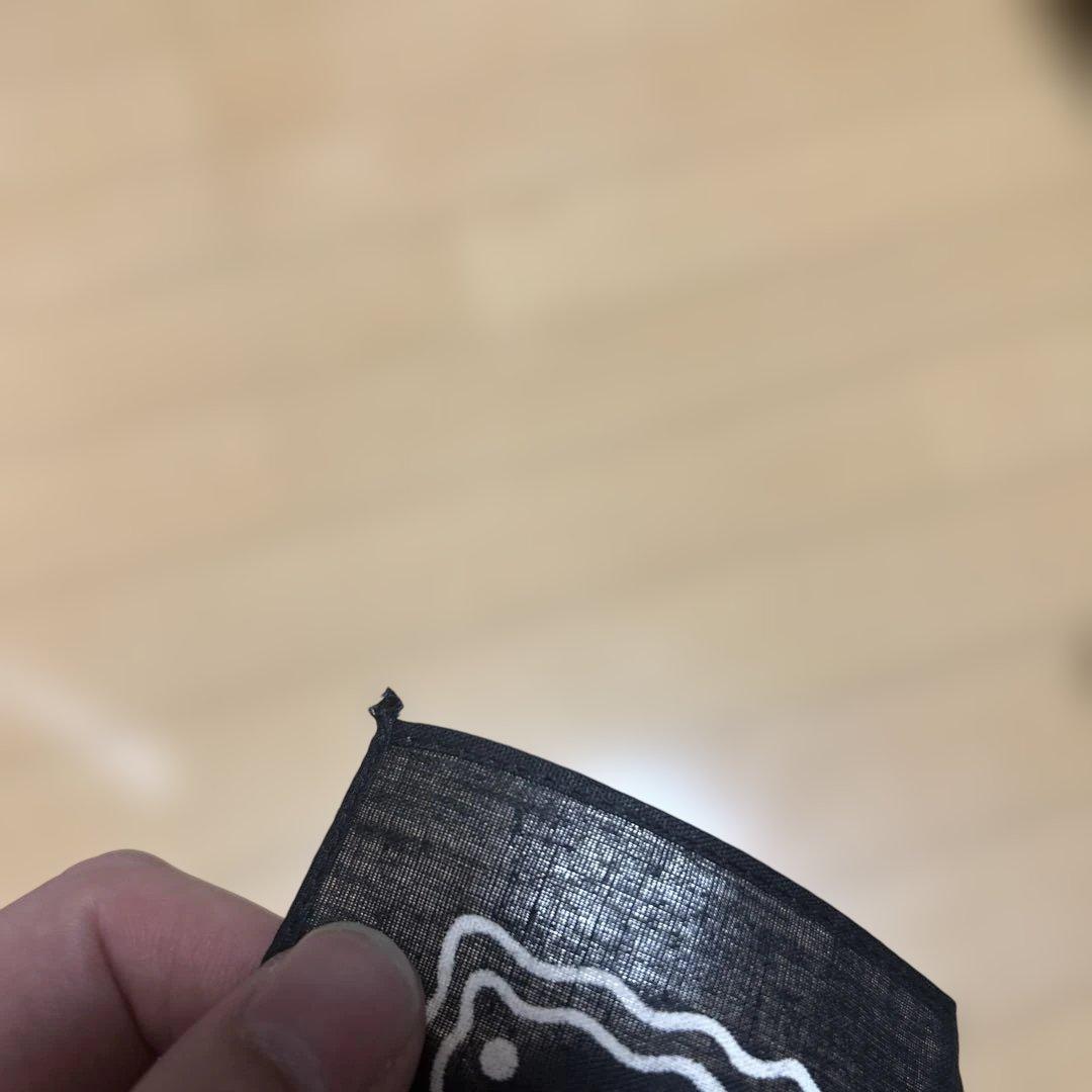 60's バンダナ クッキー柄　ブラック！デッドストック！