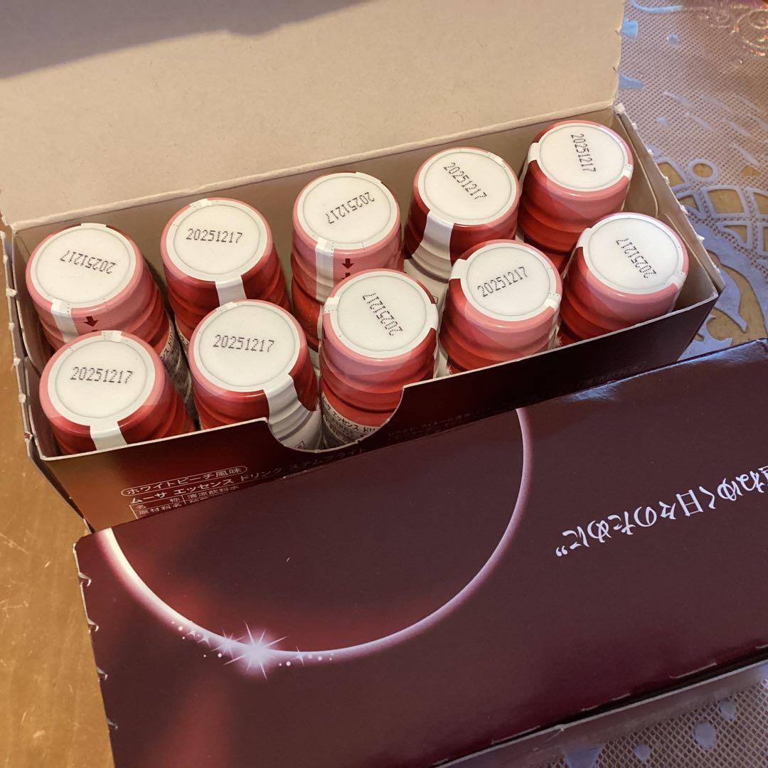 ムーサ　エッセンスドリンク　ステムブライト　ホワイトピーチ味50ml×10本2箱