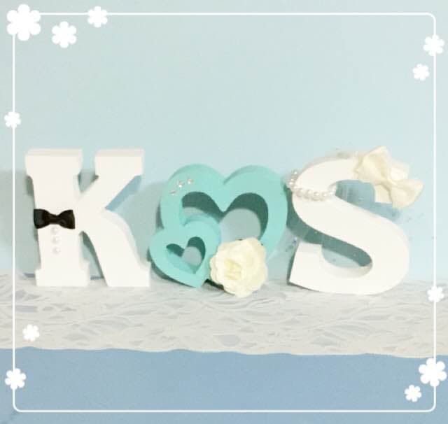 鶴田翔子様確認用♡ウエディングバージョン・イニシャルオブジェ