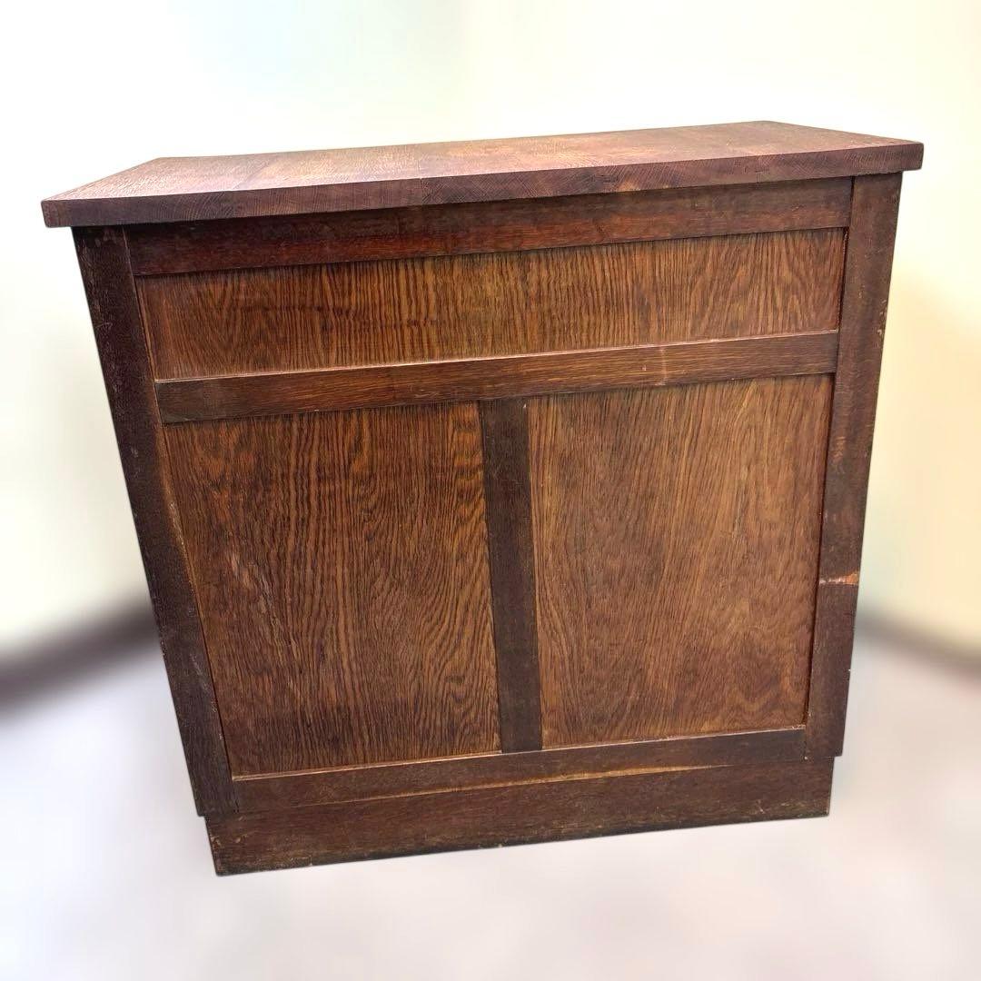 昭和レトロ 木製 5段引き出し｜無垢材 チェスト 大型ラック｜木製取っ手 古道具