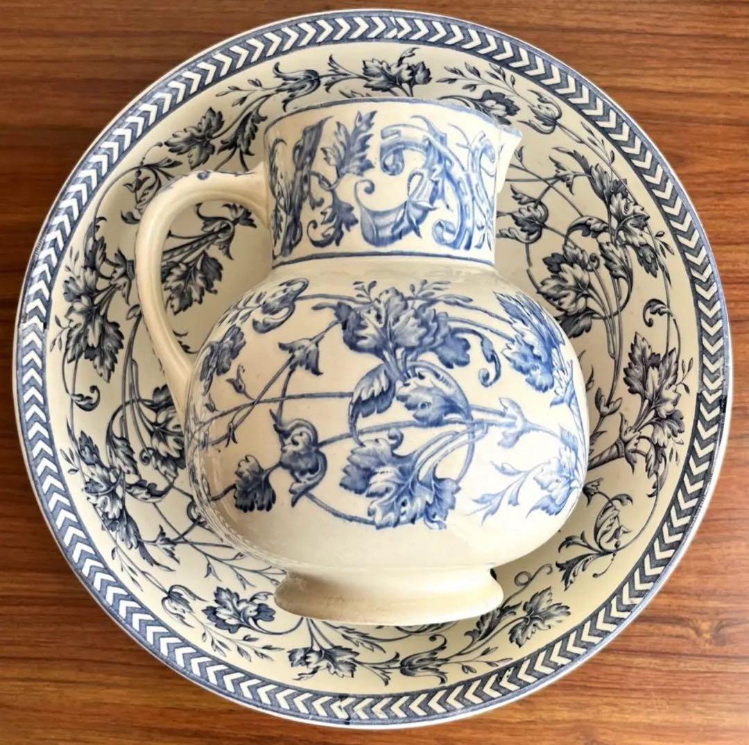 フランスアンティーク ♧ ボルドー窯のピシェ&ボウル ♧ モデルHenri II