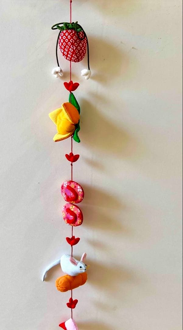 桃の節句　雛吊るし飾り 雛輪下げ　7本